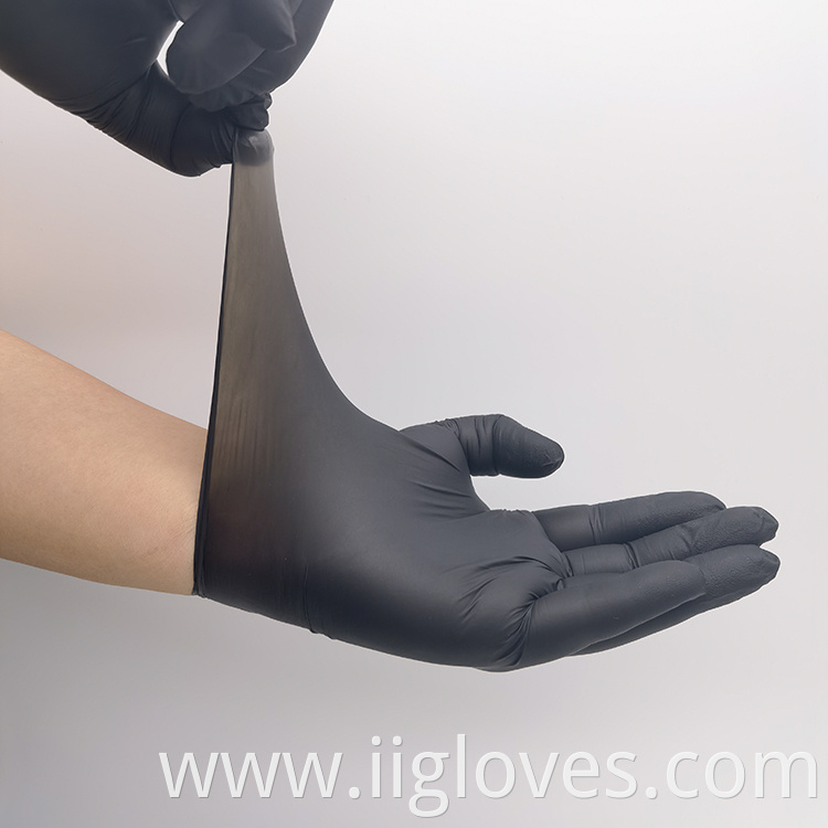 Gloves Nitrile Synthetic Nitrile Gloves Wholesale Black Disposable Household NON-sterilization Gloves Promote Powder Free